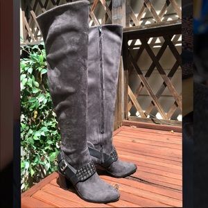 Michael Kors suede over the knee boots